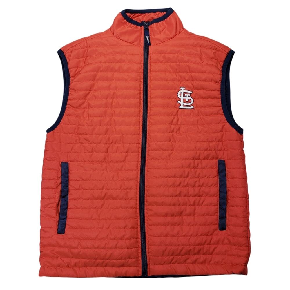 St. Louis Cardinals Puffer Vest, XL, Red/White/Blue, size XL